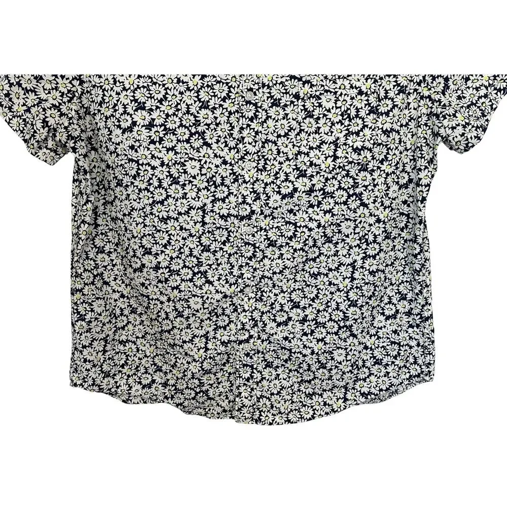 J. Crew Flex Washed Floral Print Slim Casual Shirt AU530 Mens Size XL